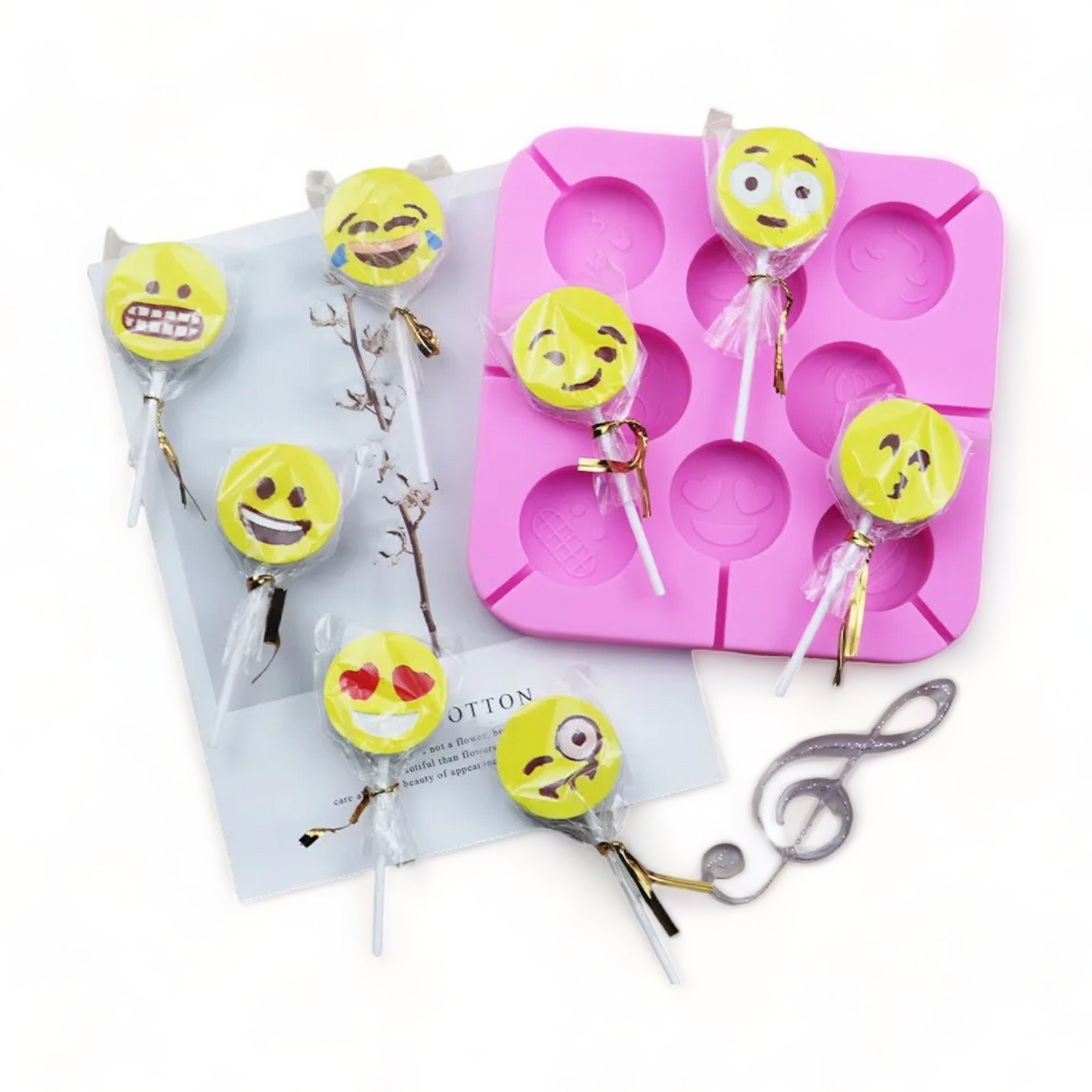 Lutscher Silikonform | Smilie | 20 Lollies