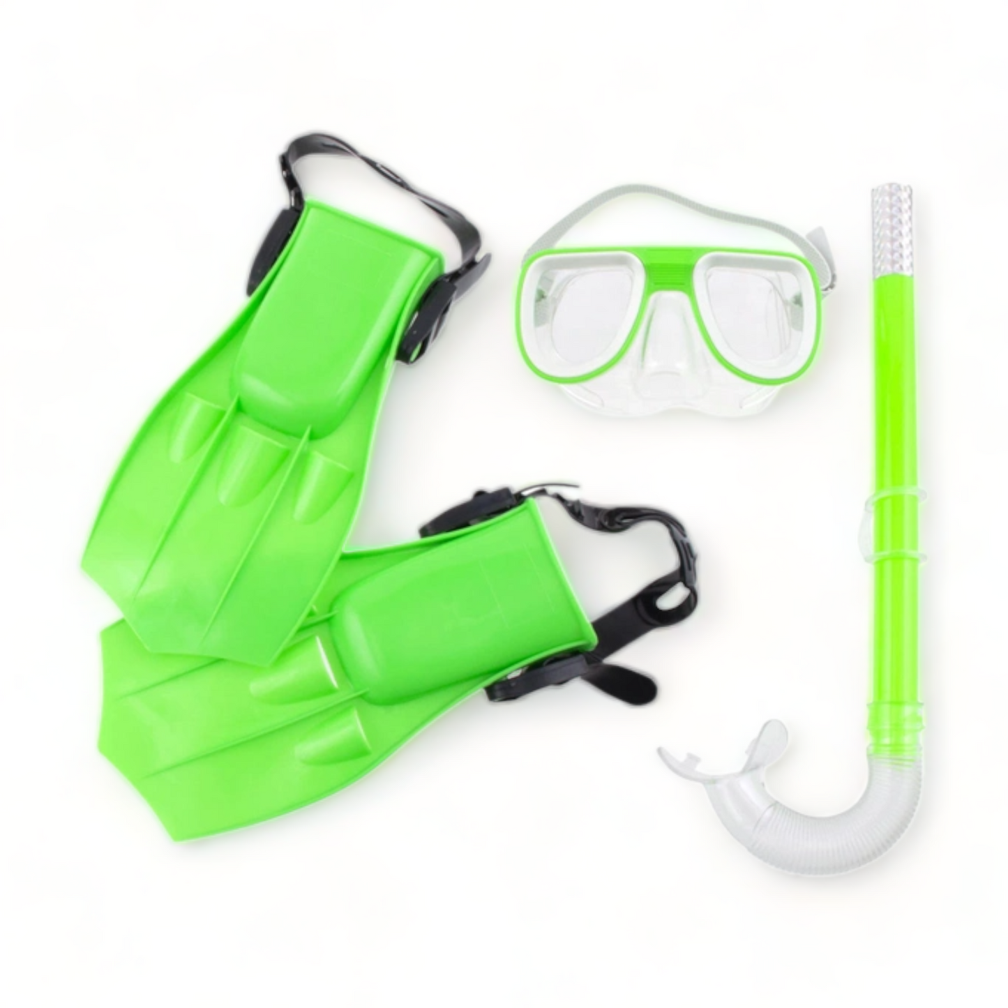 Kinder Tauch - Komplettset | Schnorchel | Taucherbrille | Flossen