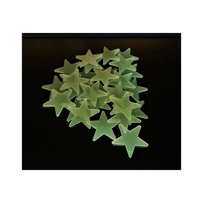 Leuchtsterne | Fluoreszierend | Sternenhimmel | 100 Stück | Gelb