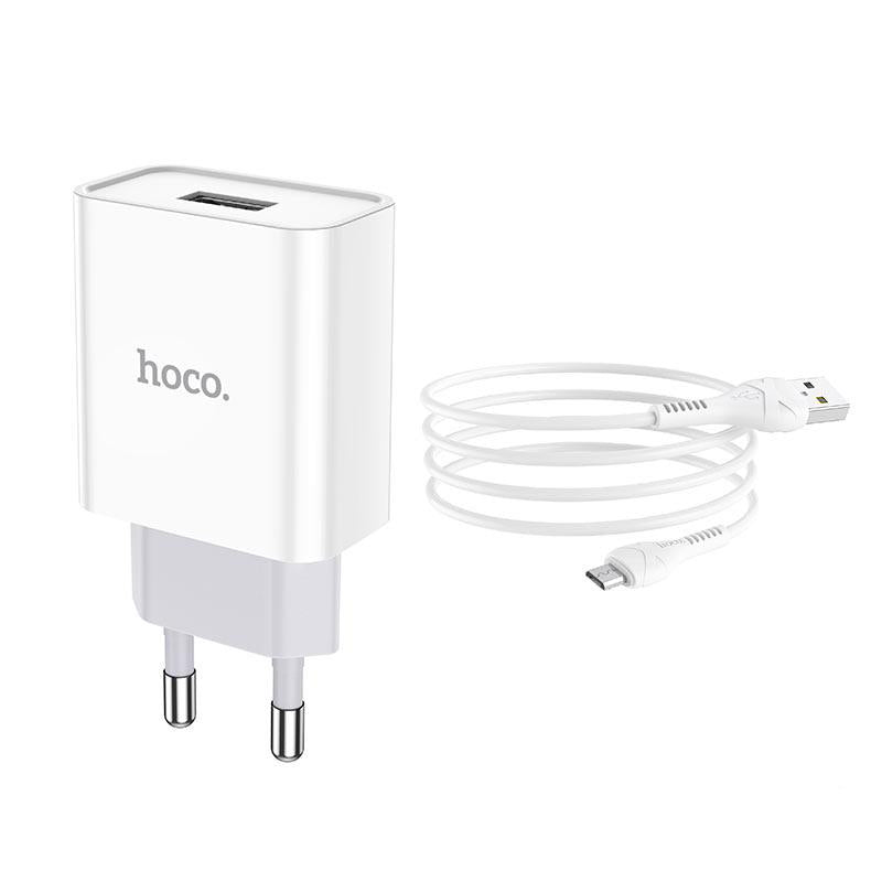 Ladegerät | Type Micro USB | Weiß | inkl. Adapter | 1m