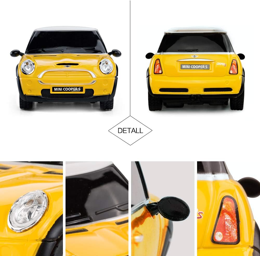 Rastar Mini Cooper S Yellow | Ferngesteuert | Auto | 1:24 Skala | Retouren