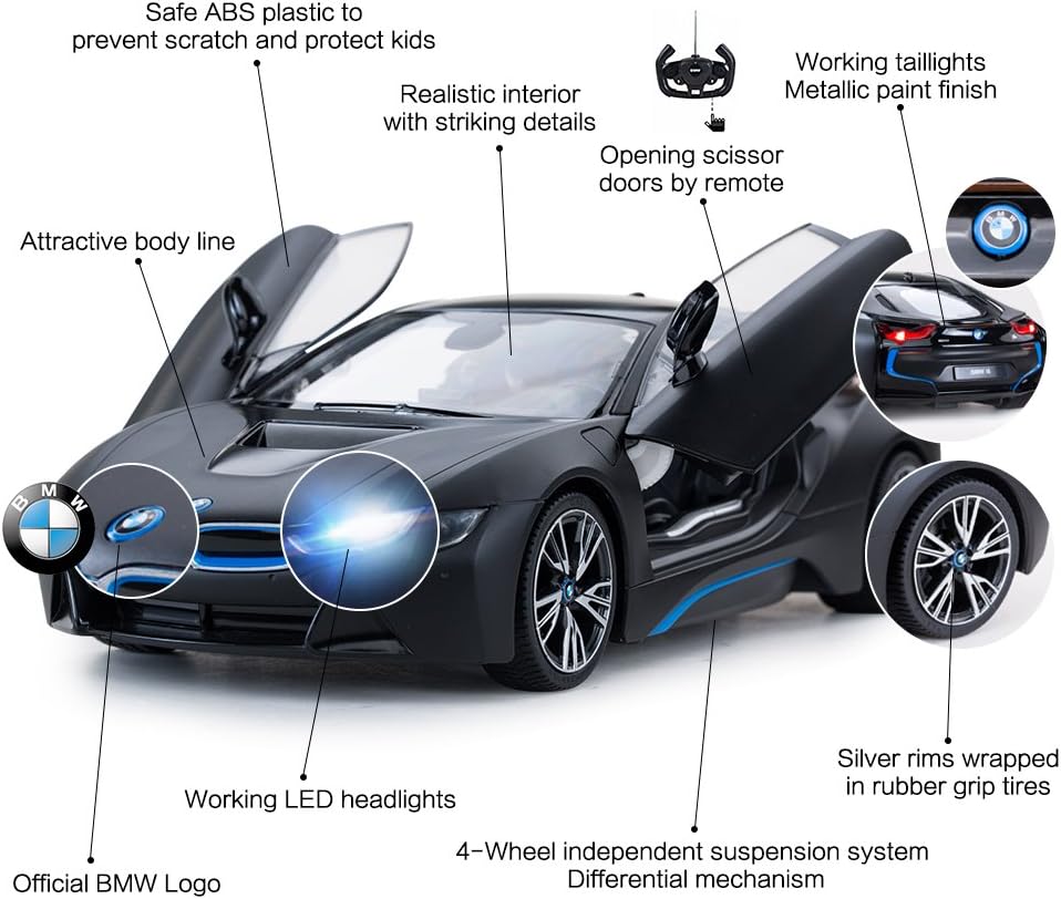 Rastar BMW i8 | Ferngesteuert | Auto | 1:14 Skala | Retouren