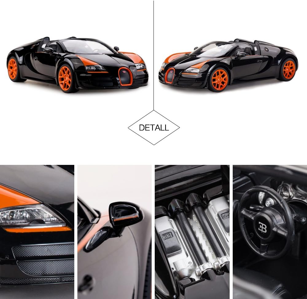 Rastar Bugatti Veyron 16.4 Grand Sport Vitesse | Ferngesteuert | Auto | 1:14 Skala | Retouren