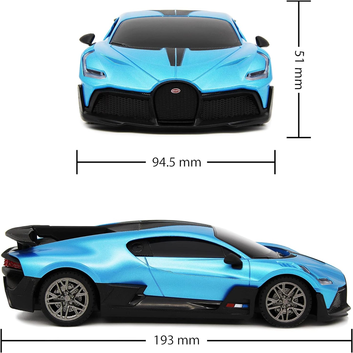 Bugatti Divo Blue | Ferngesteuert | Auto | 1:24 Skala | Retouren