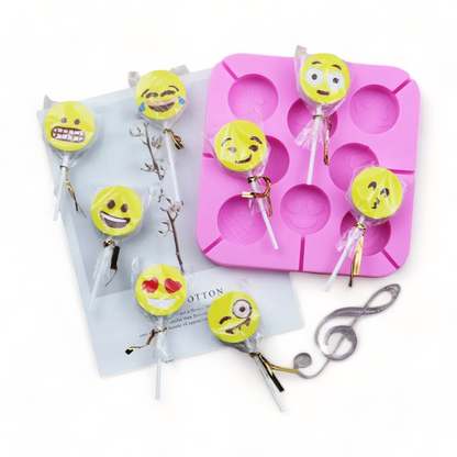 Lutscher Silikonform | Smilie | 20 Lollies