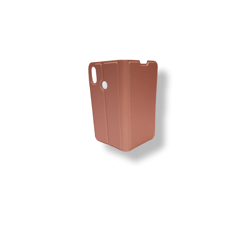 Samsung Galaxy A10s Klapphülle | Leder-Imitat | Rose Gold