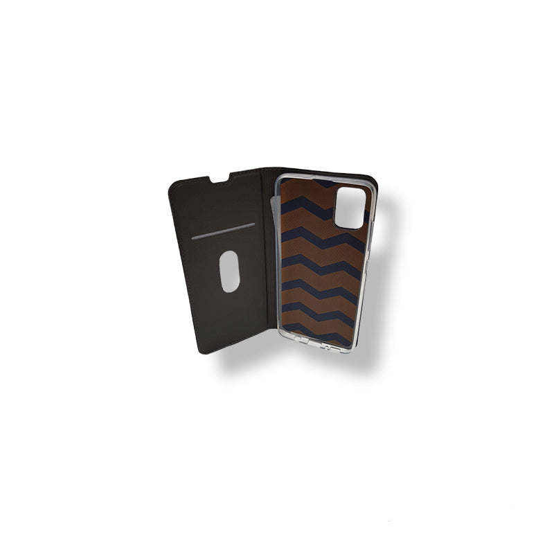 Samsung Galaxy A51 | Klapphülle | Leder-Imitat | Grau
