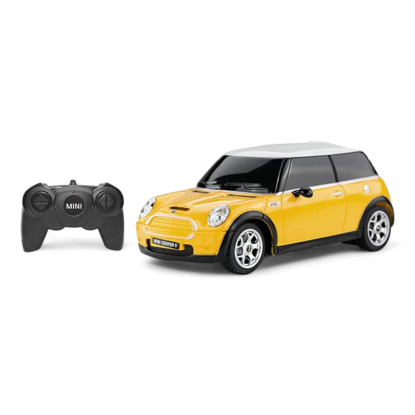 Rastar Mini Cooper S Yellow | Ferngesteuert | Auto | 1:24 Skala | Retouren