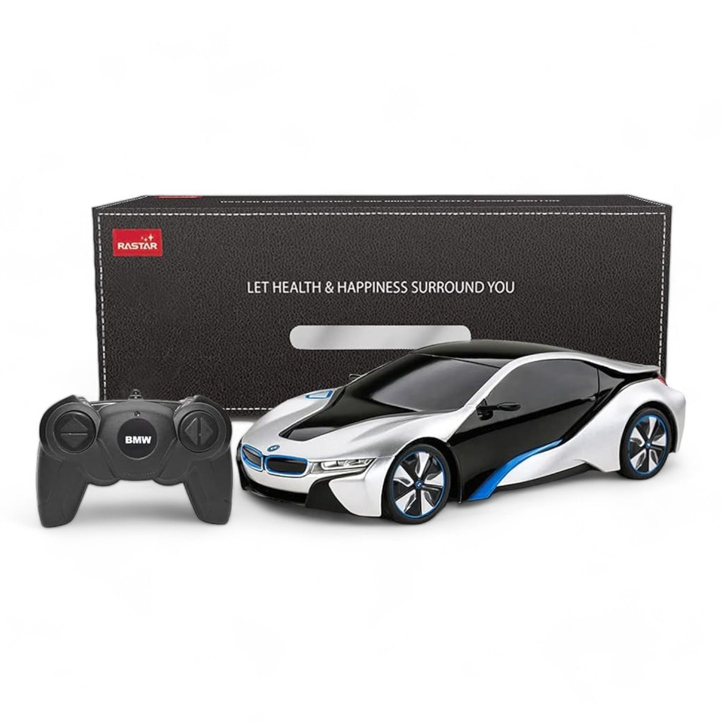 Rastar BMW i8 Blau/Silber | Ferngesteuert | Auto | 1:24 Skala | Retouren