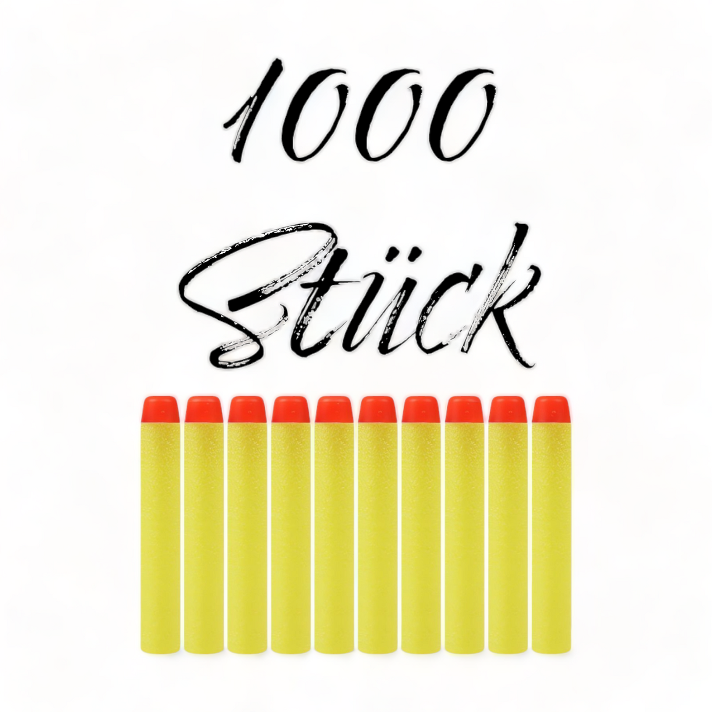Nerf Pfeile| Nerf Zubehör | Nachfüllset | Soft Pfeile 1000 | Gelb