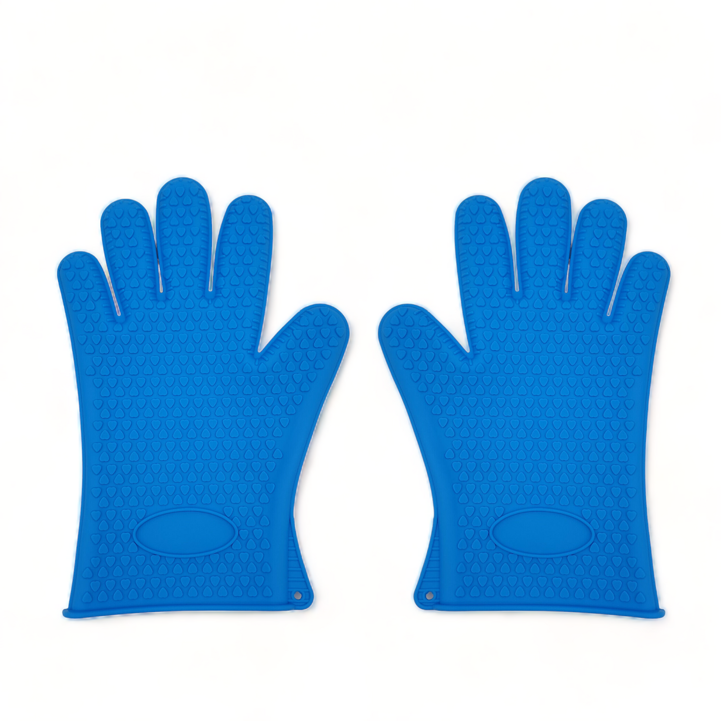 Backofenhandschuhe | Silikon Handschuhe | 2 Stück | Hellblau